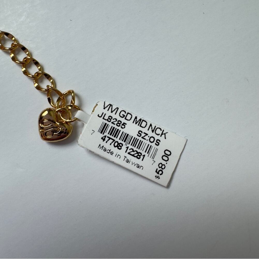 Brighton Elegant Gold & Silver Heart Pendant 2024 Necklace Chain w/ Rainbow Bag - Picture 6 of 10